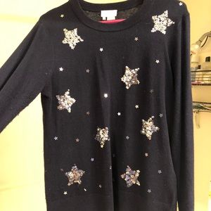 kate spade navy sweater. size M.